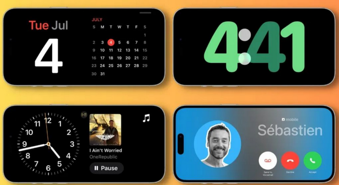 建始苹果手机维修分享iOS17横屏充电待机显示有什么好处 