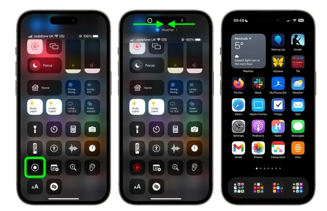 建始苹果手机维修分享iPhone14录屏如何隐藏灵动岛和红色指示器 